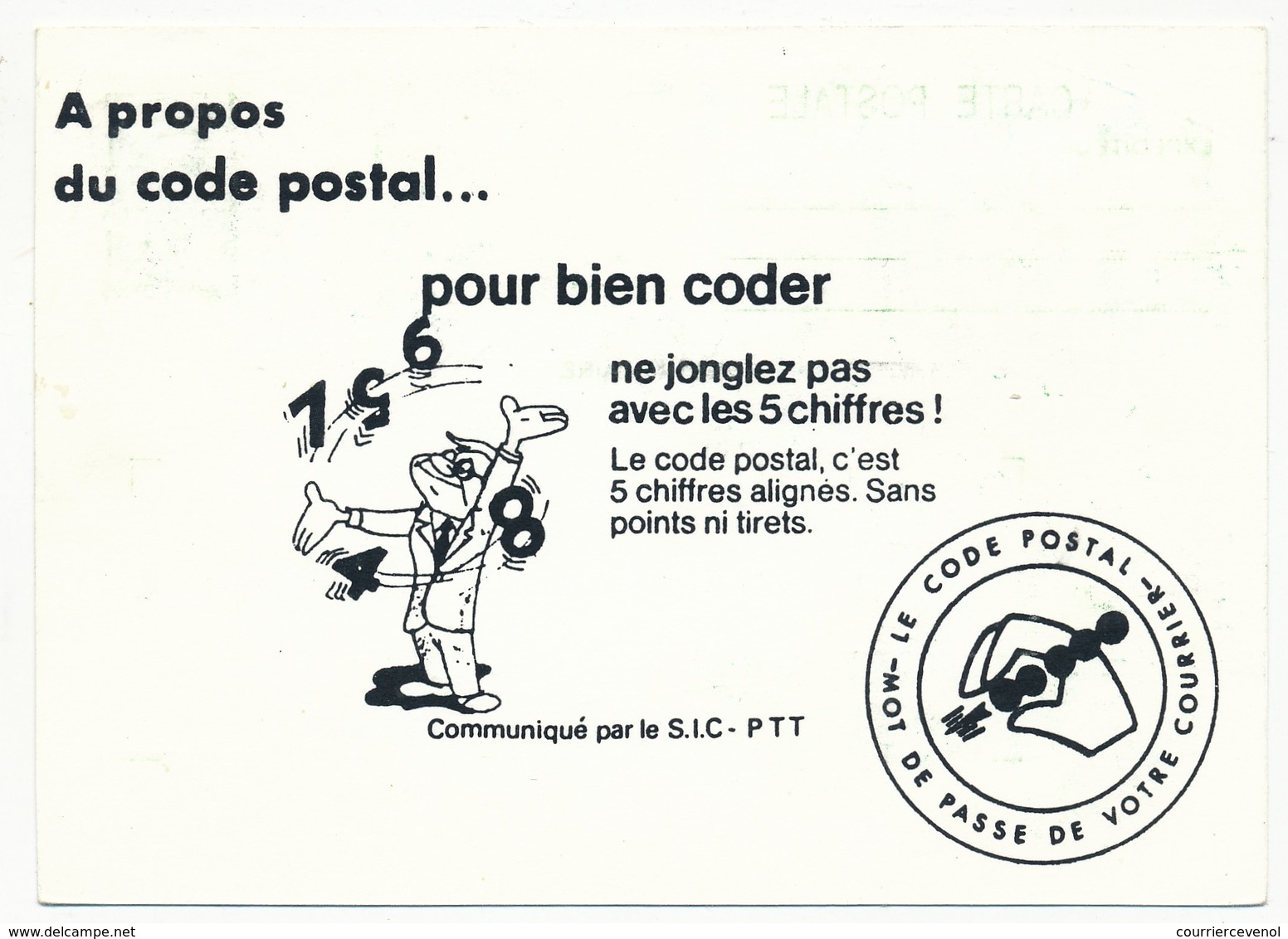 FRANCE - Entier Repiqué - 1,80 Liberté - CODE POSTAL ACCOR - 57 Metz - 1985 - Cartes Postales Repiquages (avant 1995)