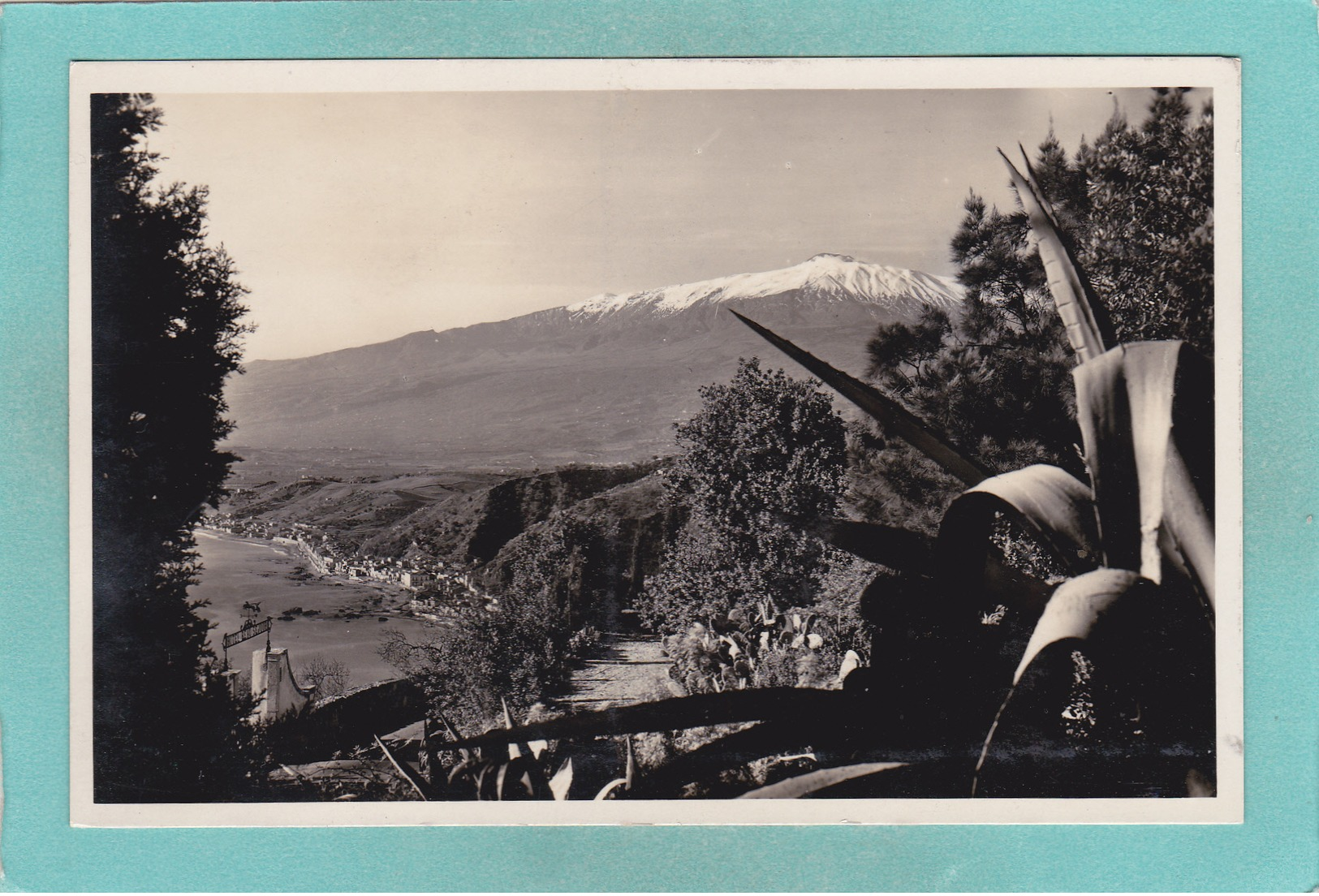 Small Antique Postcard Of Granada Taormina, Sicily, Italy.Q68. - Other & Unclassified