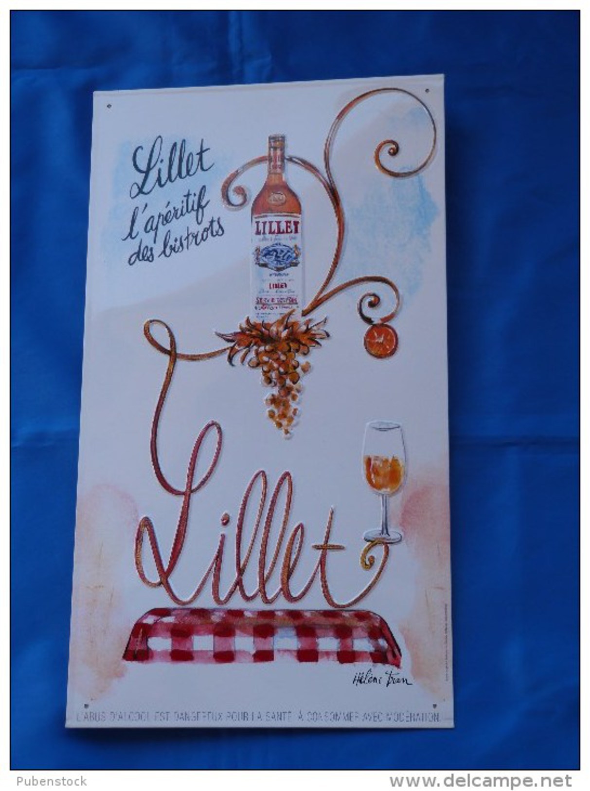 Plaque Métal "LILLET" - Plaques En Tôle (après 1960)