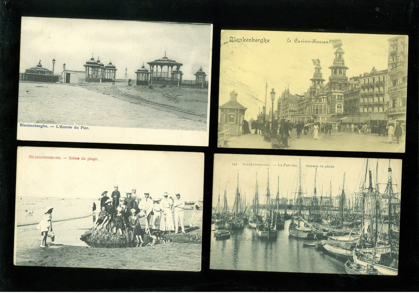 Beau lot de 60 cartes postales de Belgique la côte  Blankenberge     Lot 60 postkaarten van België kust  Blankenberge