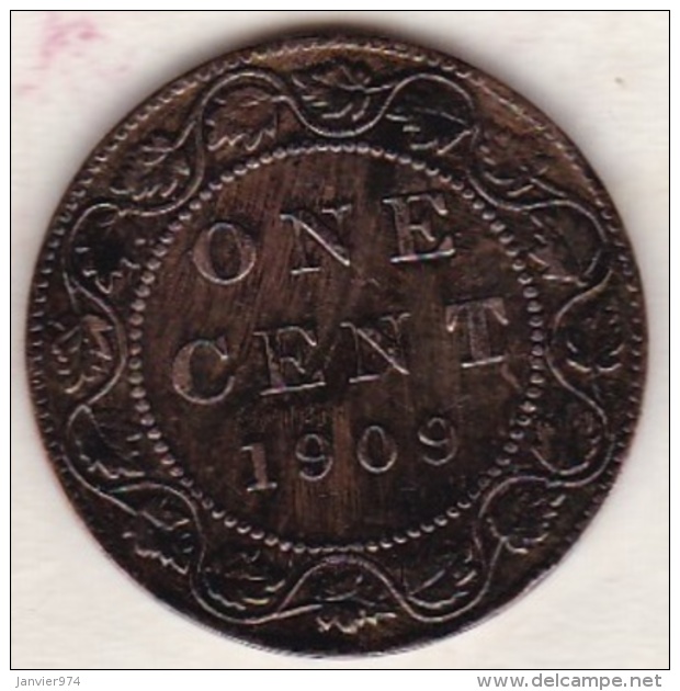 Canada . 1 Cent 1909  . Edward VI . Cuivre - Canada