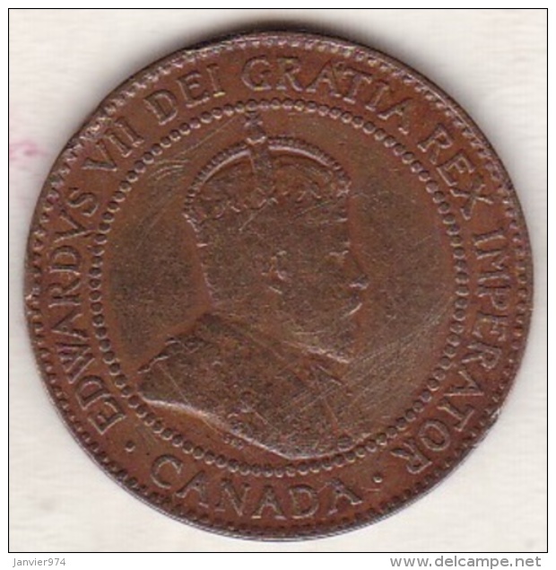 Canada . 1 Cent 1910  . Edward VI . Cuivre - Canada
