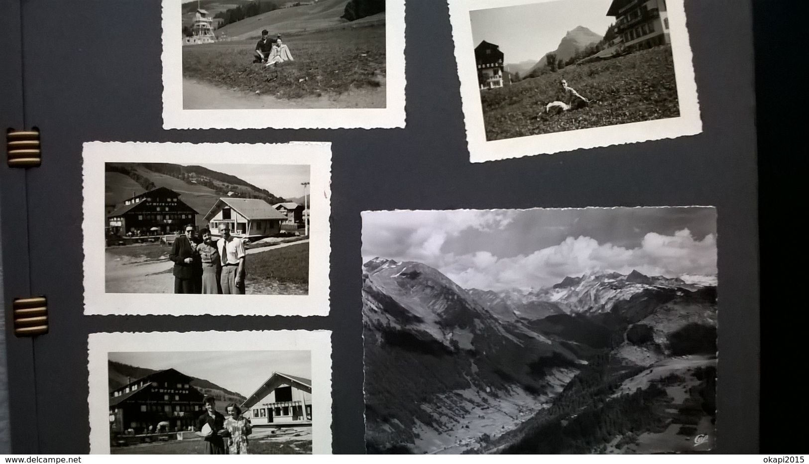 FRANCE ANNECY LAC DU BOURGET AIX - LES - BAINS SUISSE MONTAGNES PAYSAGES - 1 ALBUM ANNÉES 1950 - 1960 - Albums & Collections