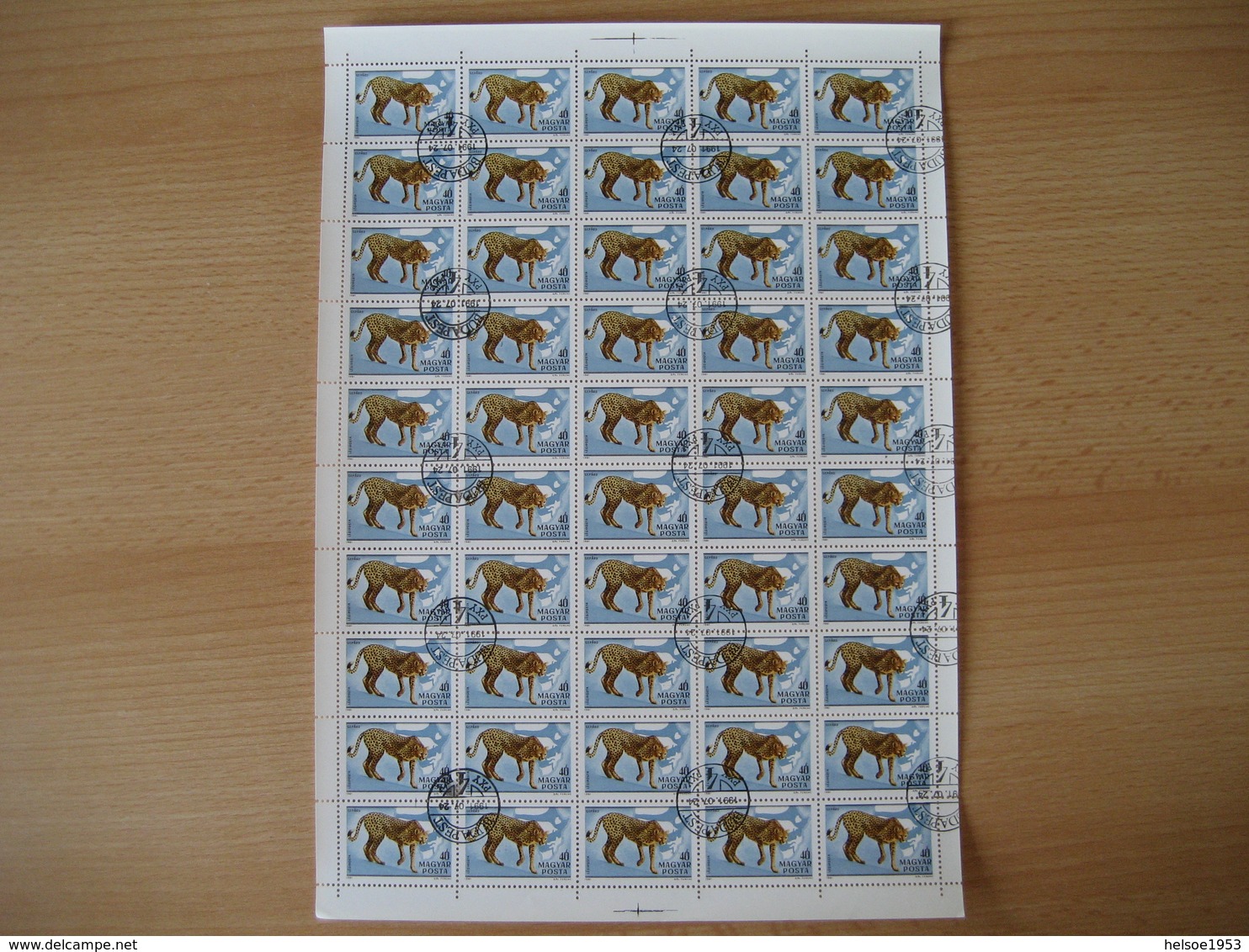 Ungarn 1981- 100. Geburtstag Von Kalman Kittenberger, Mi. Nr. 3470A Gestempelt - Full Sheets & Multiples