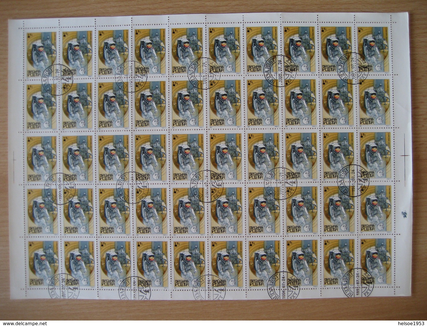 Ungarn 1982- 25 Jahre Weltraumfahrt, Mi. Nr. 3558A Gestempelt - Full Sheets & Multiples