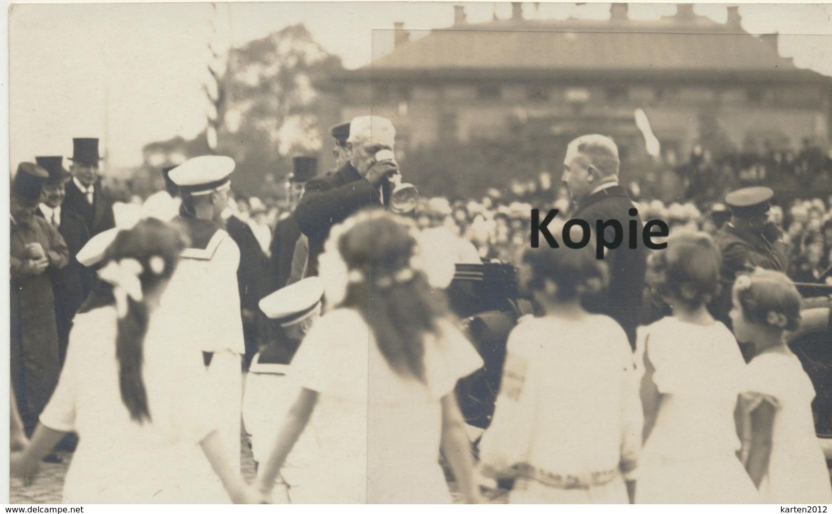 AK Duisburg, Präsident V. Hindenburg Auf Der Rheinbrücke 1925 - Duisburg