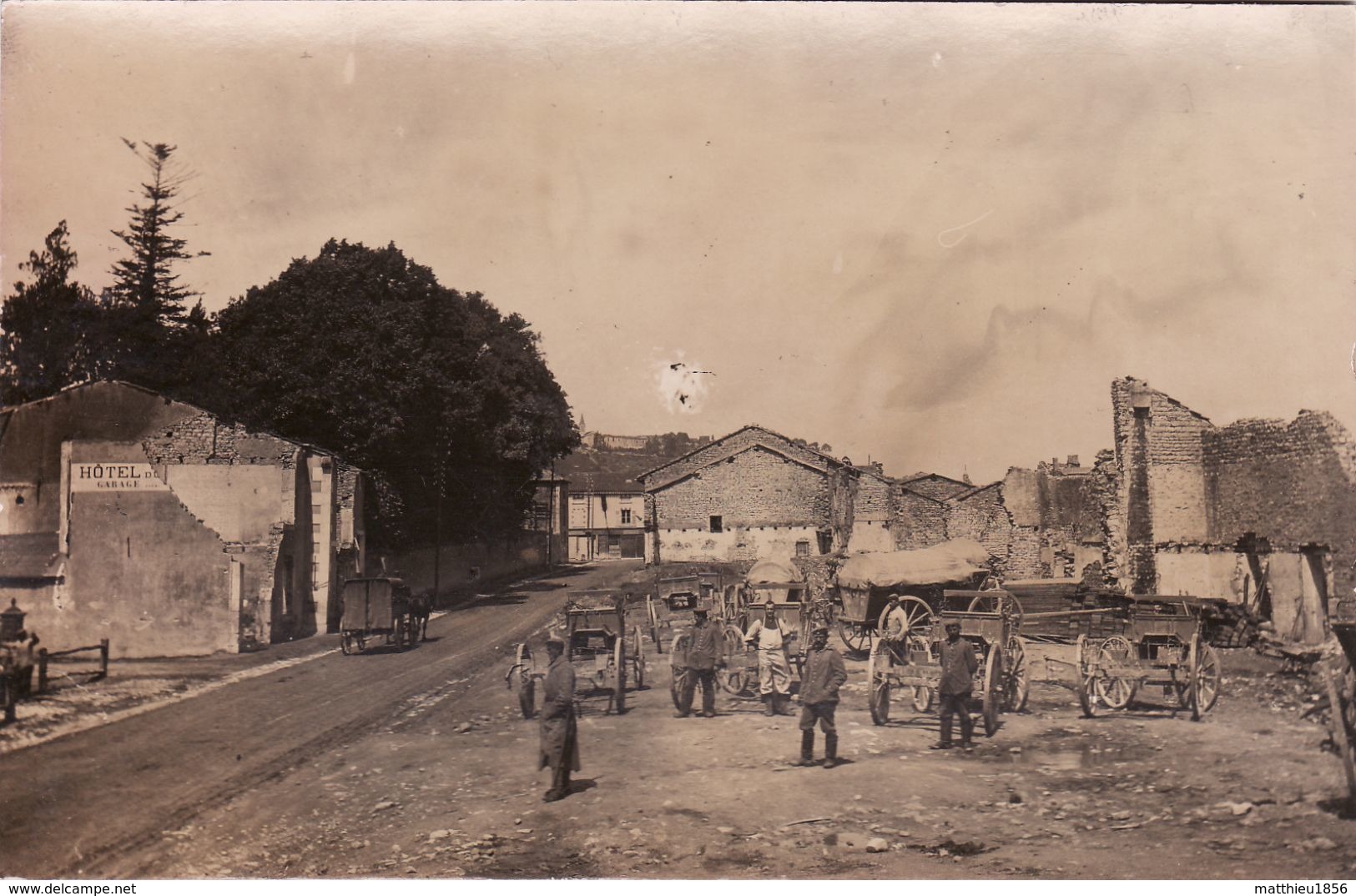 CP Photo 14-18 Vigneulles-lès-Hattonchâtel - Soldats Allemands (A187, Ww1, Wk 1) - Vigneulles Les Hattonchatel