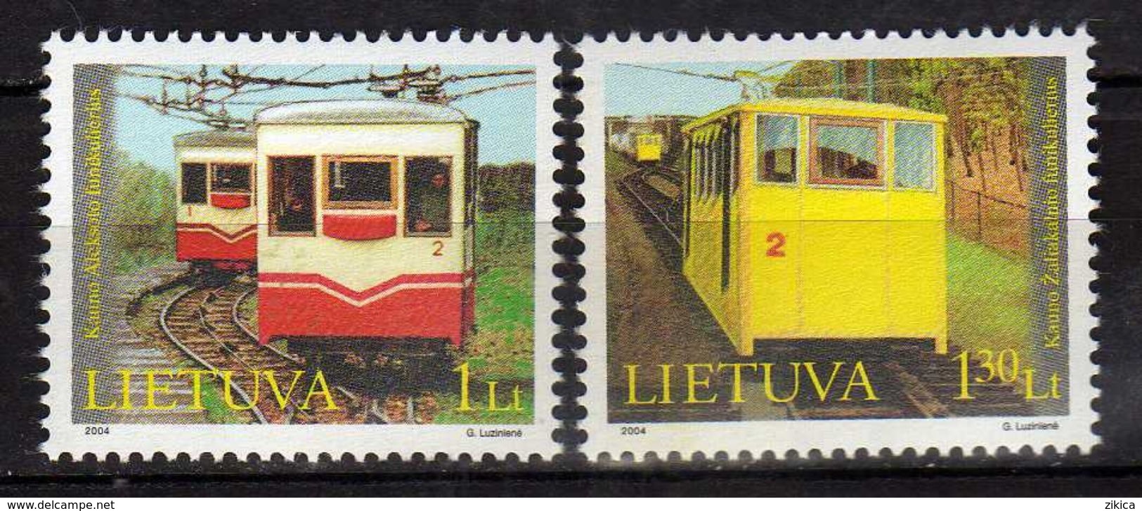 Lithuania 2004 The Funiculars Of Kaunas. Transportation/Railways. MNH - Lituanie