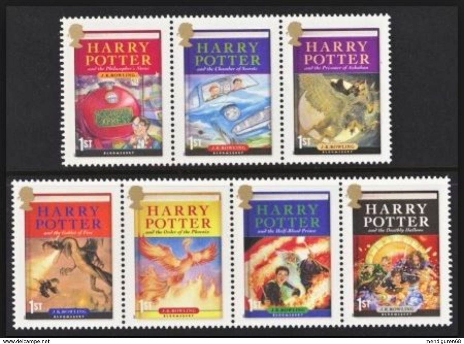 GROSSBRITANNIEN GRANDE BRETAGNE GB 2007 HARRY POTTER SET OF 7V MNH SG 2750-56 MI 2535-41 SC 2479-85A YT 2904-2910 - Ganze Bögen & Platten