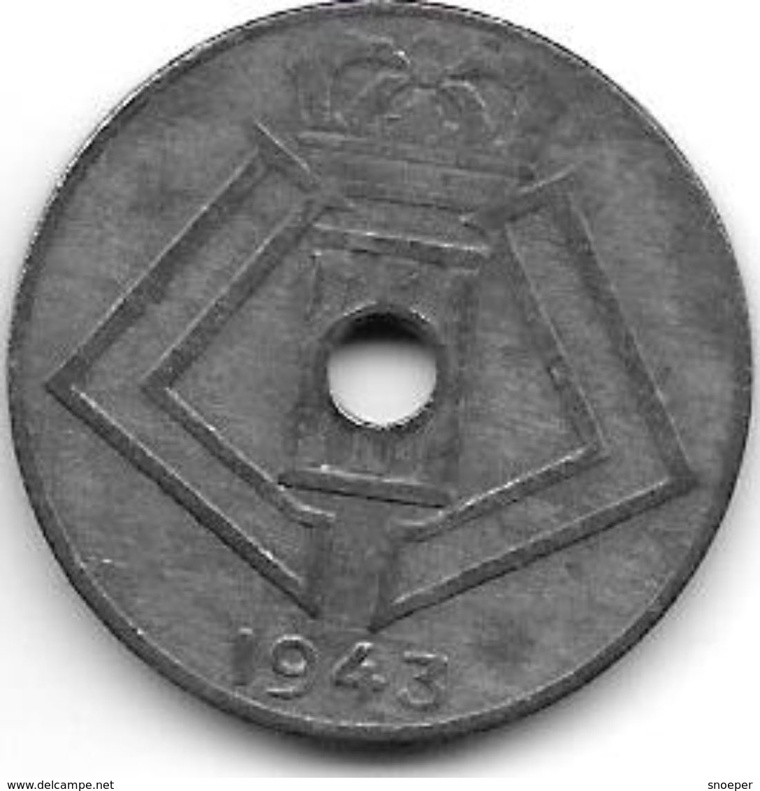 Belguim 10 Centimes 1943 Dutch   Vf+ - 10 Centimes