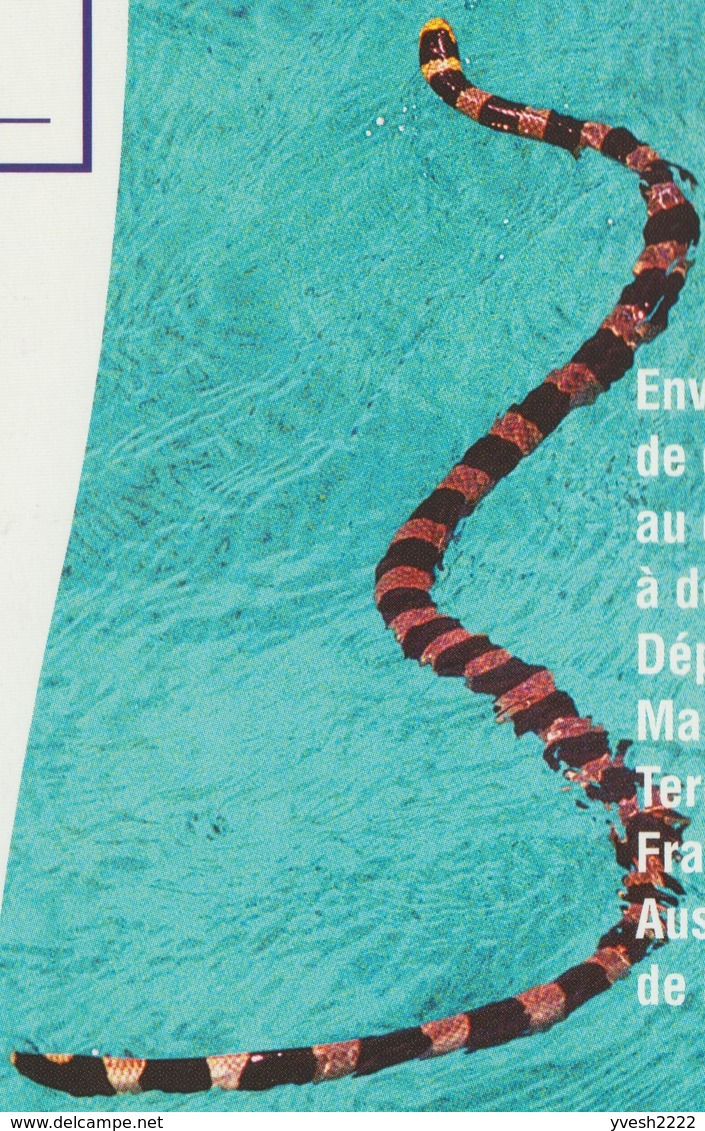 Nouvelle Calédonie 2003. Entier Postal Pour La France, 100 Grammes. Baleine à Bosse Et Tricot Rayé, Serpent Marin - Wale