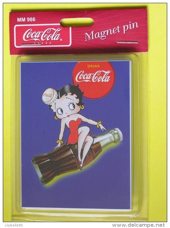 MAGNET - Pin De Collection - BETTY BOOP - Coca-Cola - NEUF Sous Emballage - 2004 - Advertising