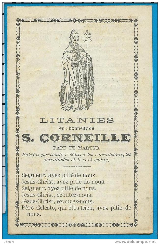 Holycard   Litanie   St. Cornelius   1906 - Imágenes Religiosas