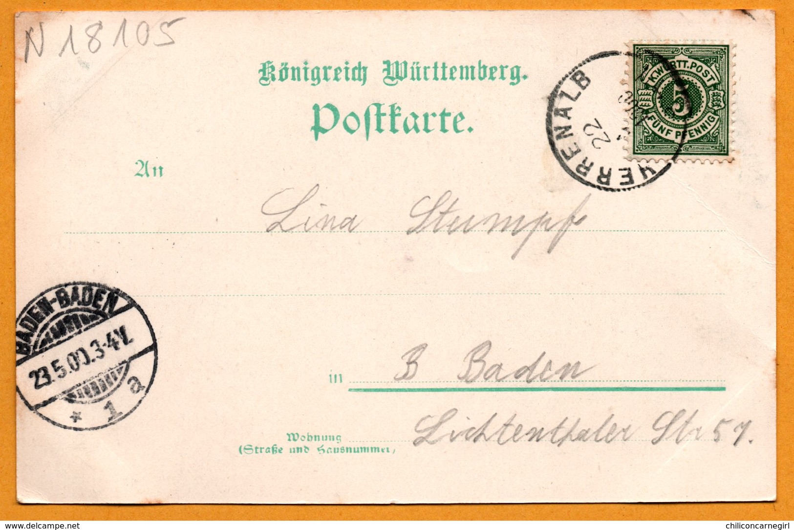 Litho - Gruss Aus Herrenalb - H. Hechinger Zur Sonne - POPPEN & SOHN - 1900 - Bad Herrenalb