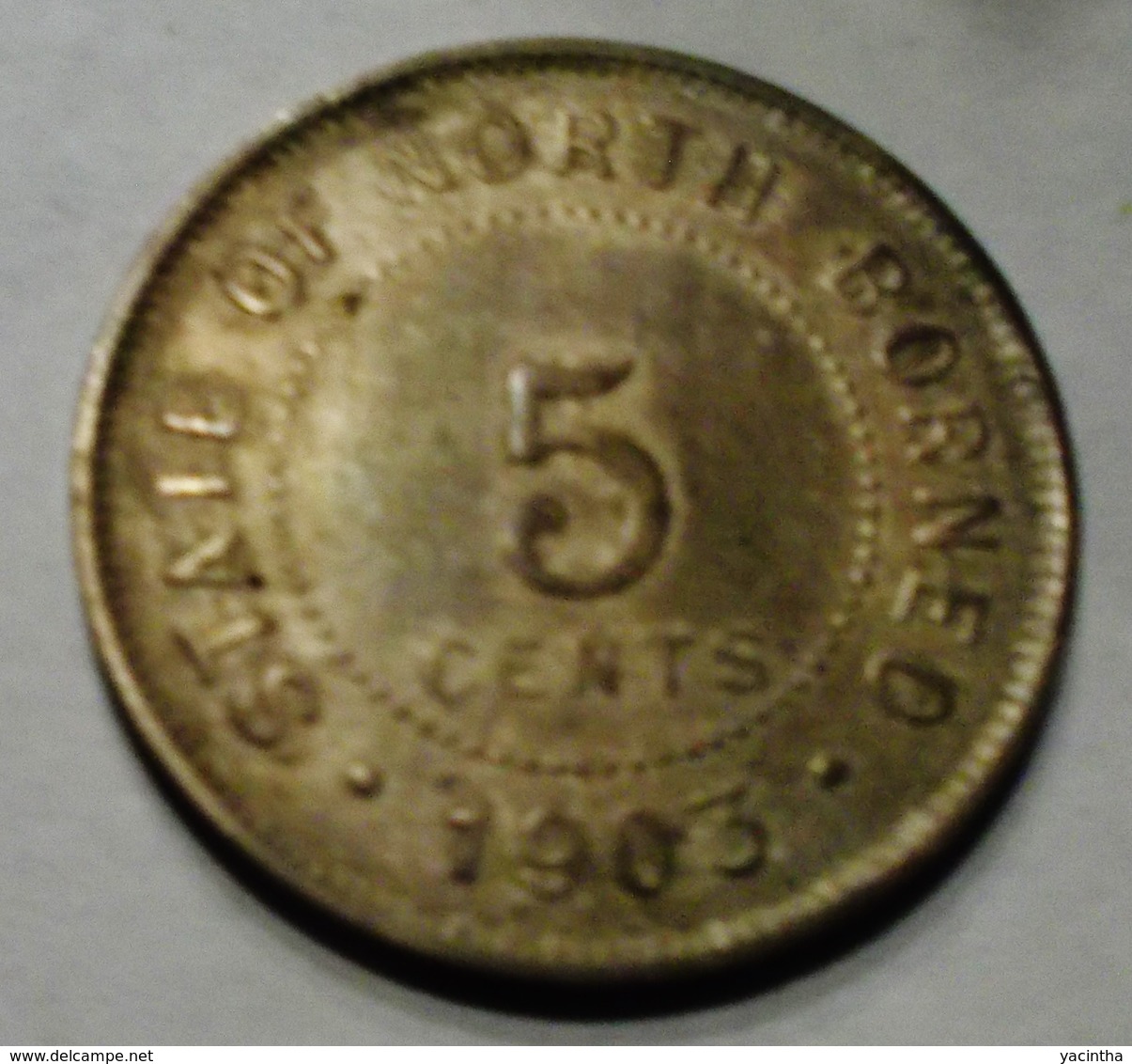 @Y@  Brits Borneo  5 Cent    1903  (3413) - Malesia