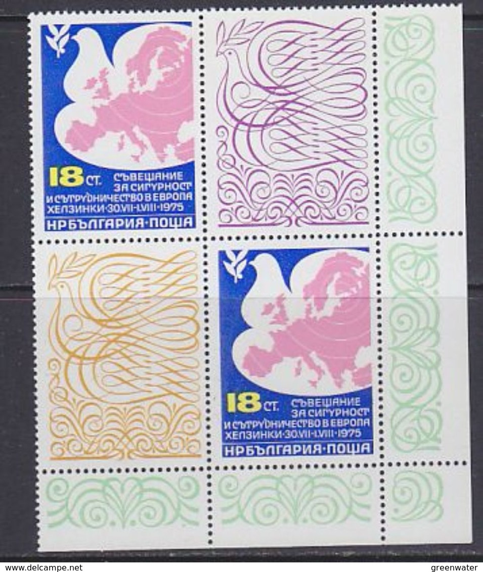 Bulgaria 1975 KSZE 2X1v  ** Mnh (ML122) - Europese Gedachte