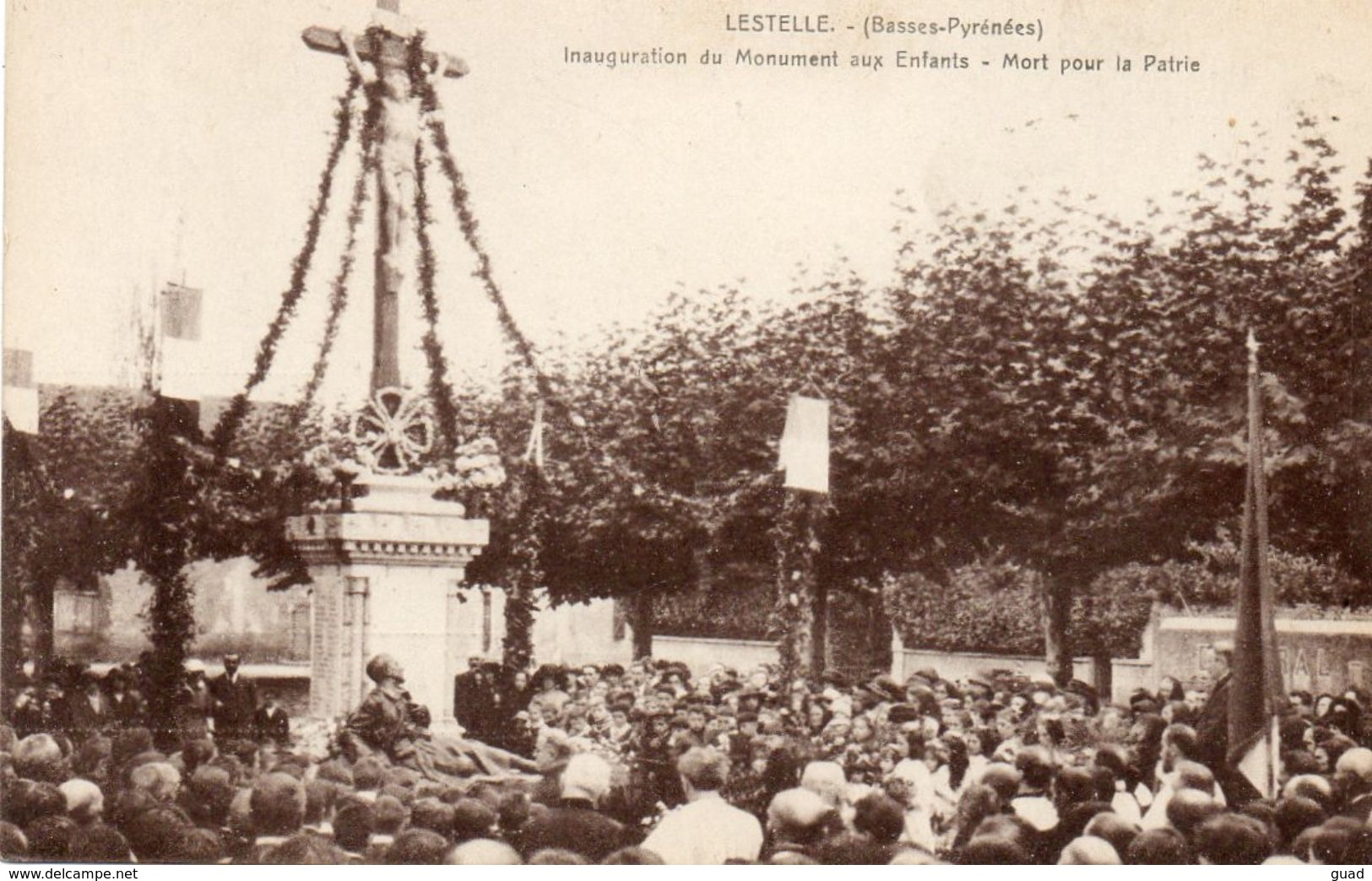 LESTELLE - INAUGURATION DU MONUMENT AUX MORTS - Lestelle-Bétharram