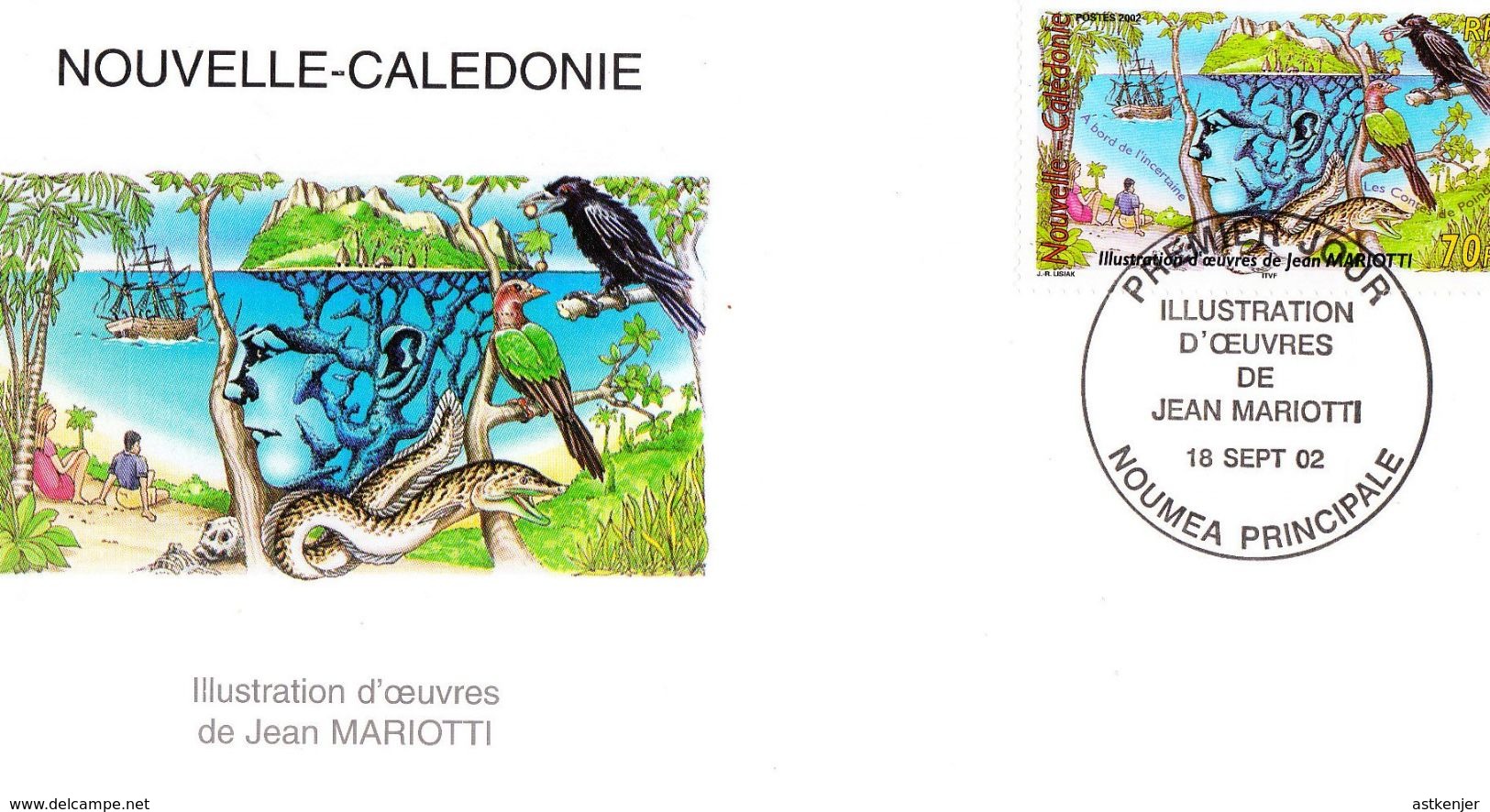 NOUVELLE CALEDONIE - FDC De 2002 N° 878 - Cartas & Documentos