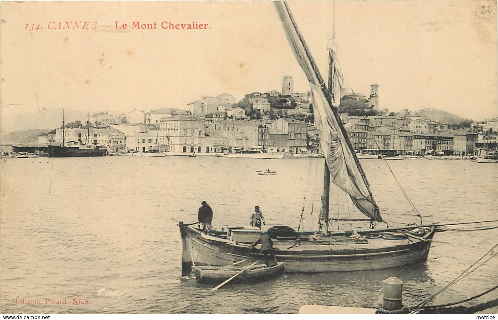 CANNES - Le Mont Chevalier, Bateau De Pêche. - Pêche