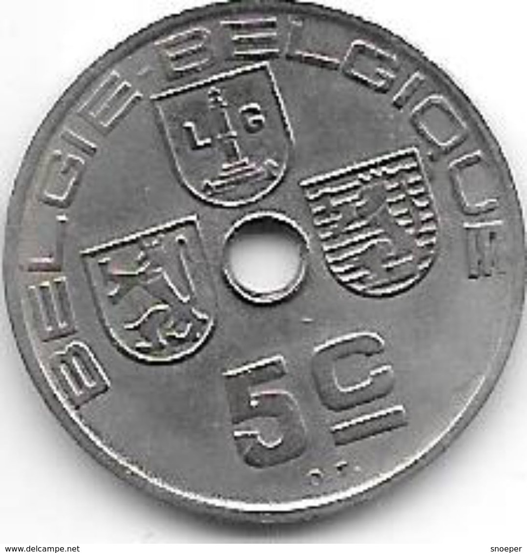 Belguim 5 Centimes 1940 Dutch  Xf+ - 5 Cents