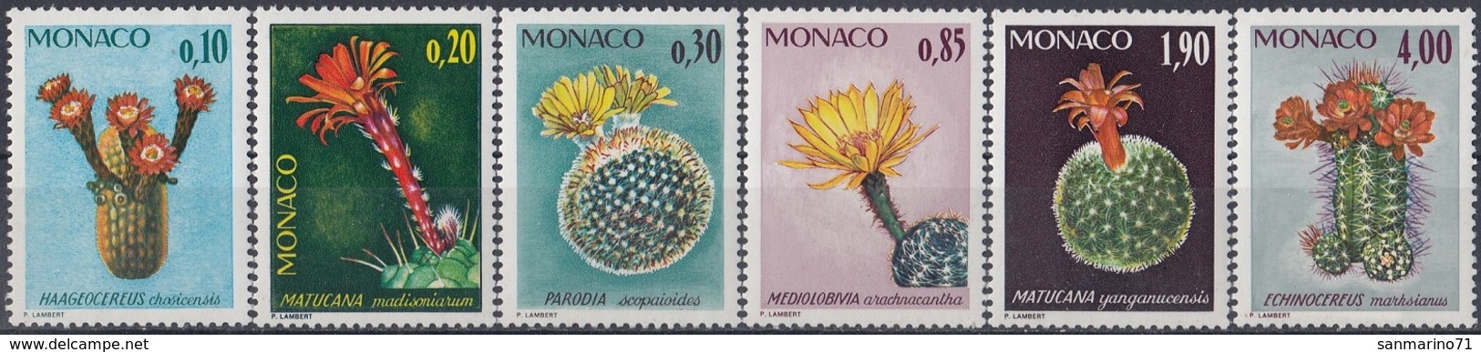 MONACO 1154-1159,unused - Sukkulenten