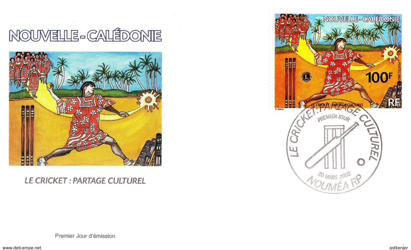 NOUVELLE CALEDONIE - FDC De 2002 N° 865 - Cartas & Documentos