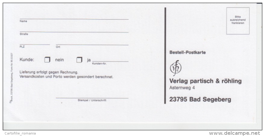 Bad Segeberg Unused Postcard Printed Not Sent 210/100 Mm - Bad Segeberg