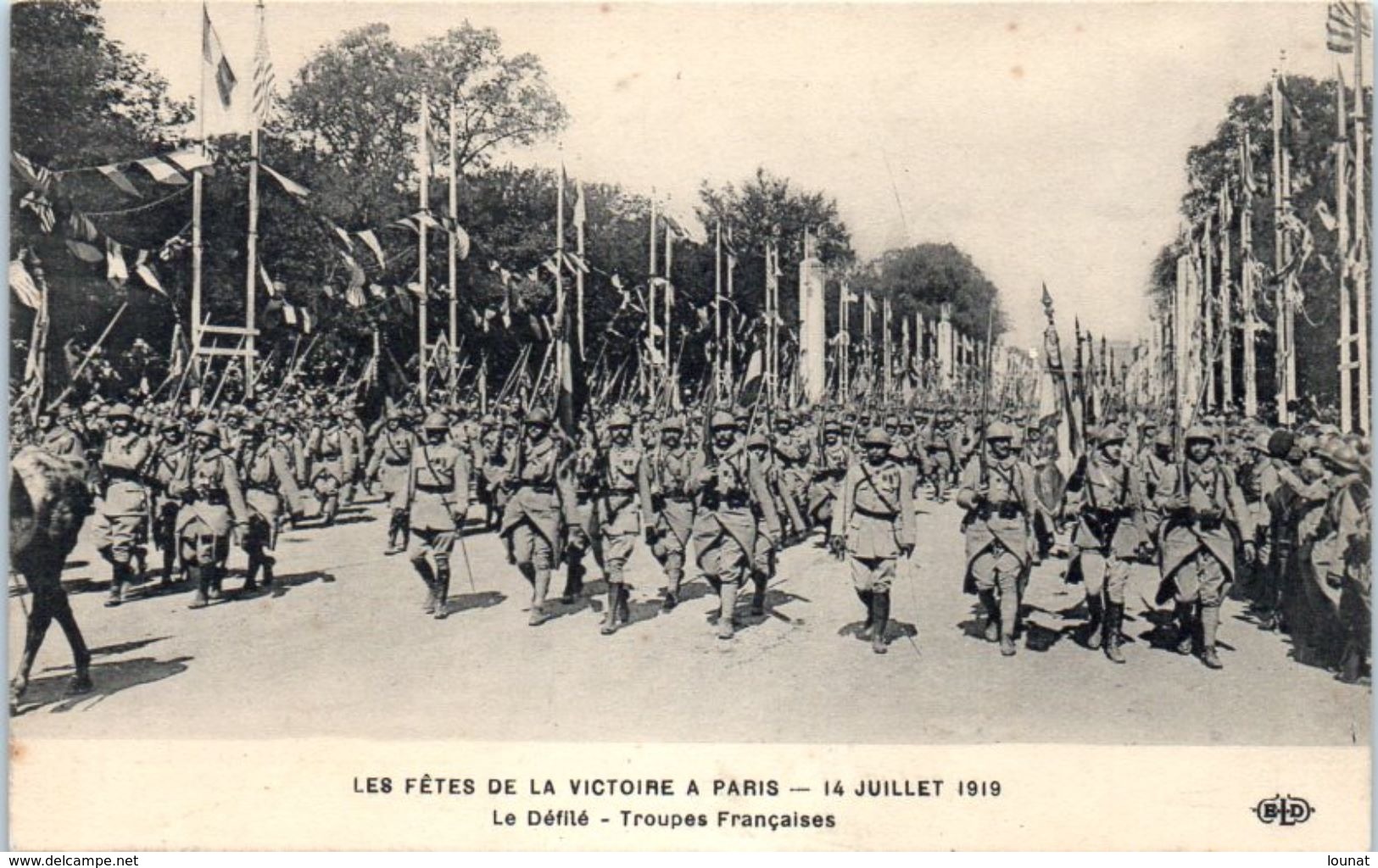 Evenement - Les Fêtes De La Victoire , 14 Juillet 1919 - Le Défilé - Troupes Françaises - Manifestations