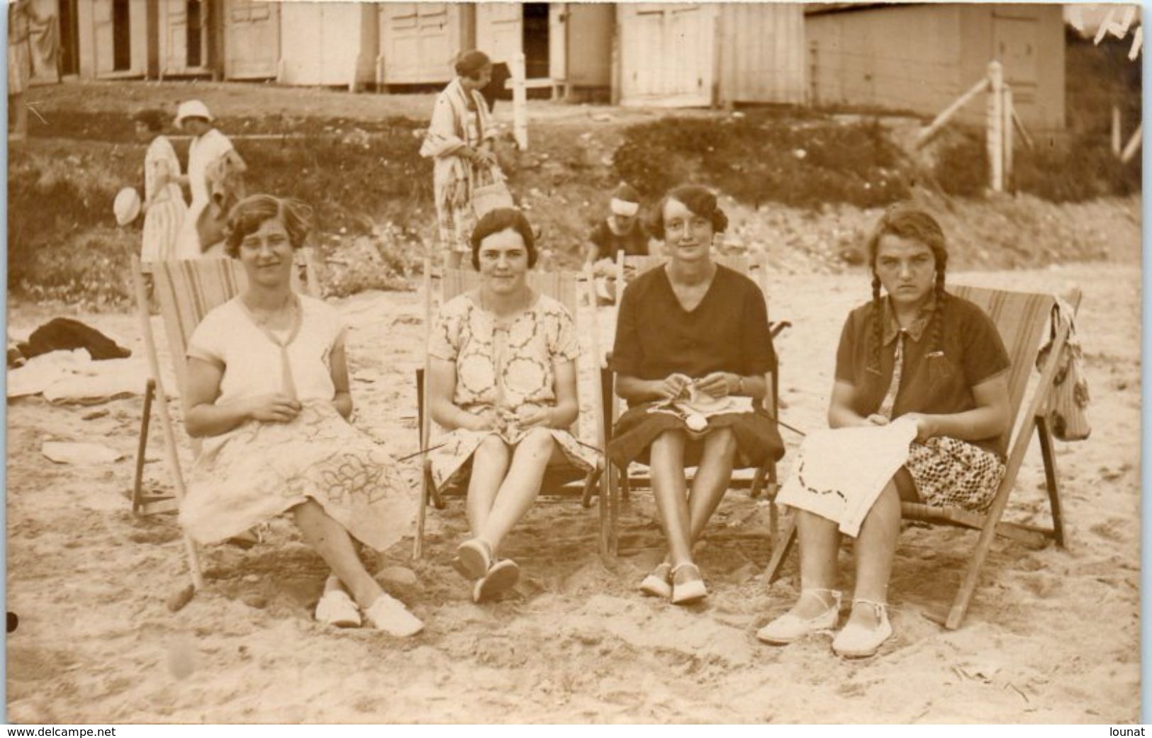 Photo - Carte Photo - Bords De Mer - Tricot - - A Identifier