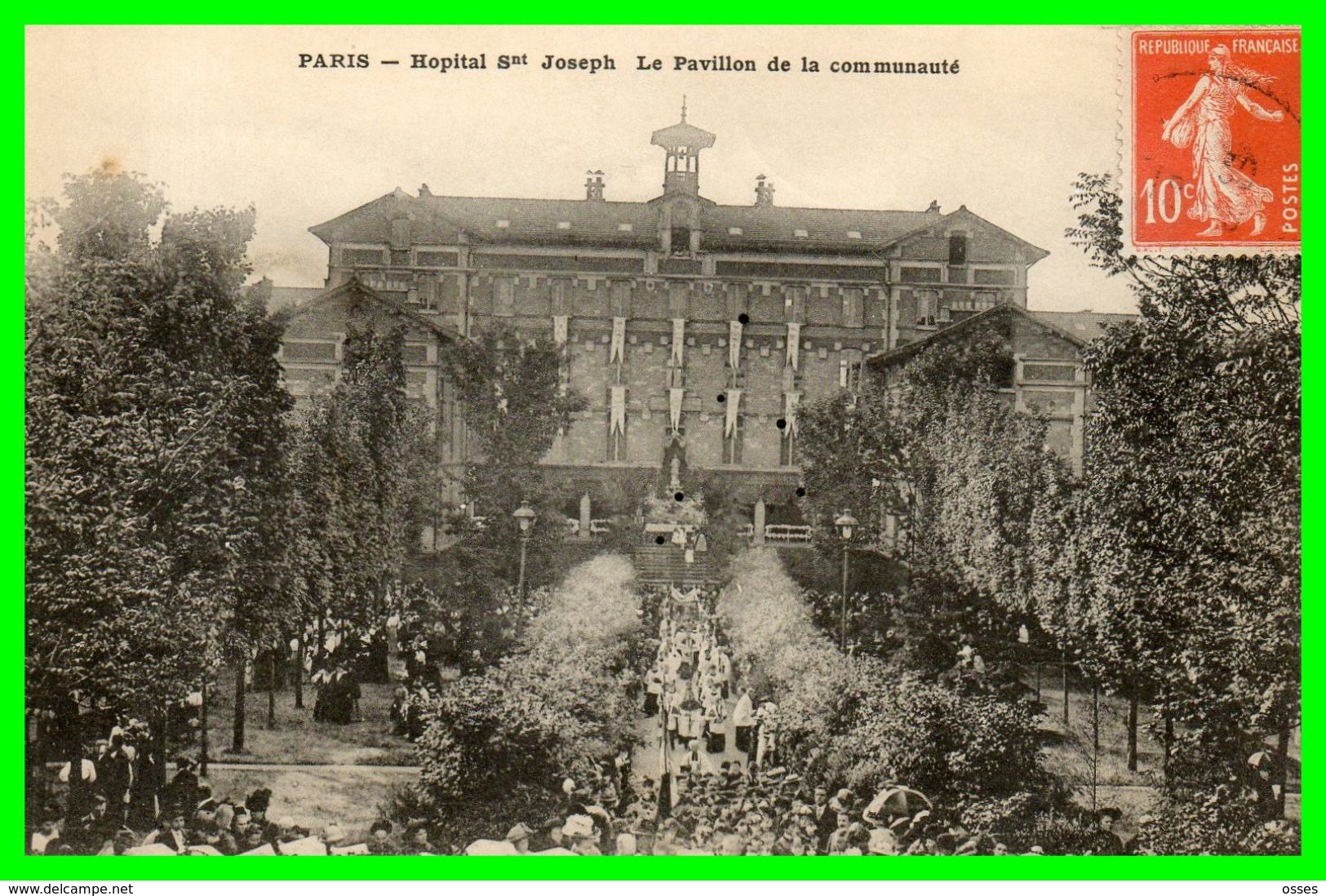 DEUX C.P.A  Hôpital Saint Joseph.(rectos Versos) - Health, Hospitals