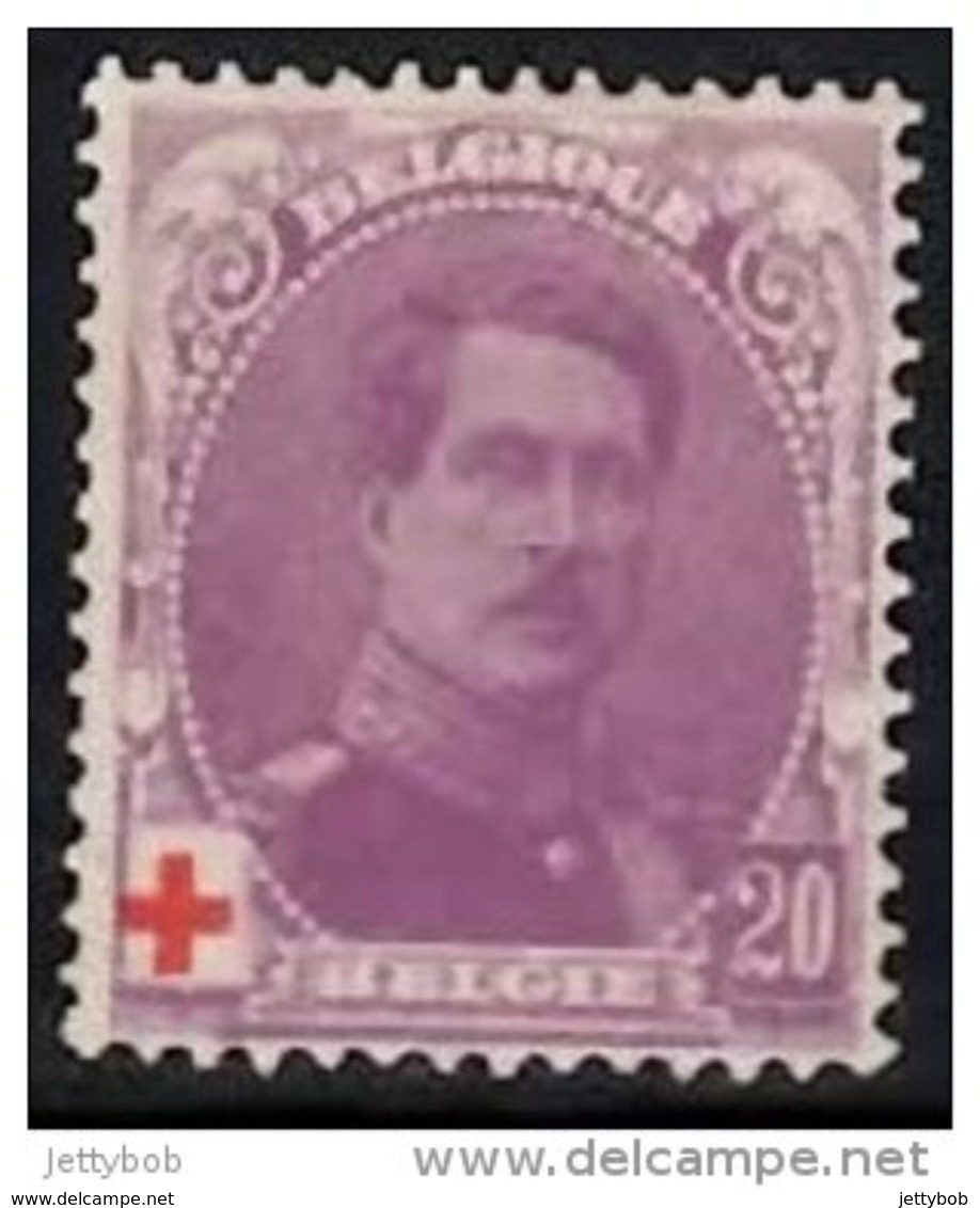 BELGIUM 1914 King Albert Red Cross 20c Mint - 1914-1915 Red Cross