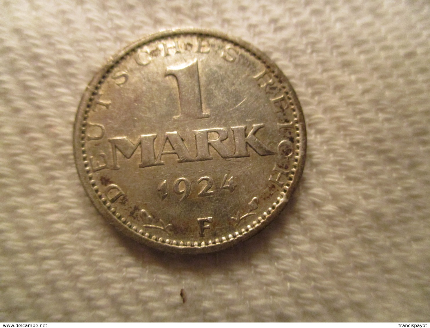 Germany : 1 Reichmark 1924 F - 1 Mark & 1 Reichsmark