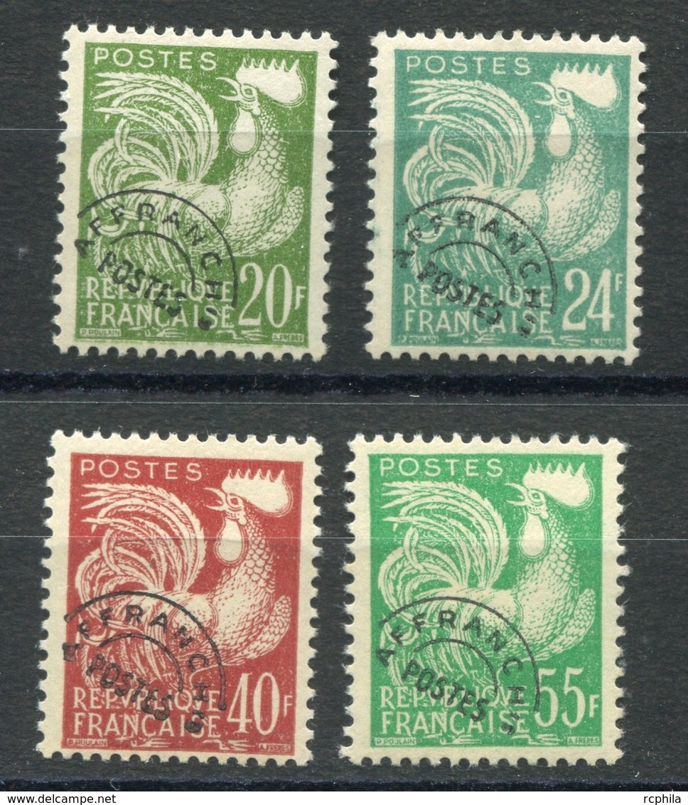 RC 6771 FRANCE PRÉO 113 / 114 + 116 + 118 COQ GAULOIS COTE 52€ NEUF ** - 1953-1960