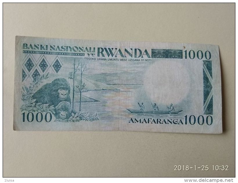 1000 Francs 1988 - Ruanda