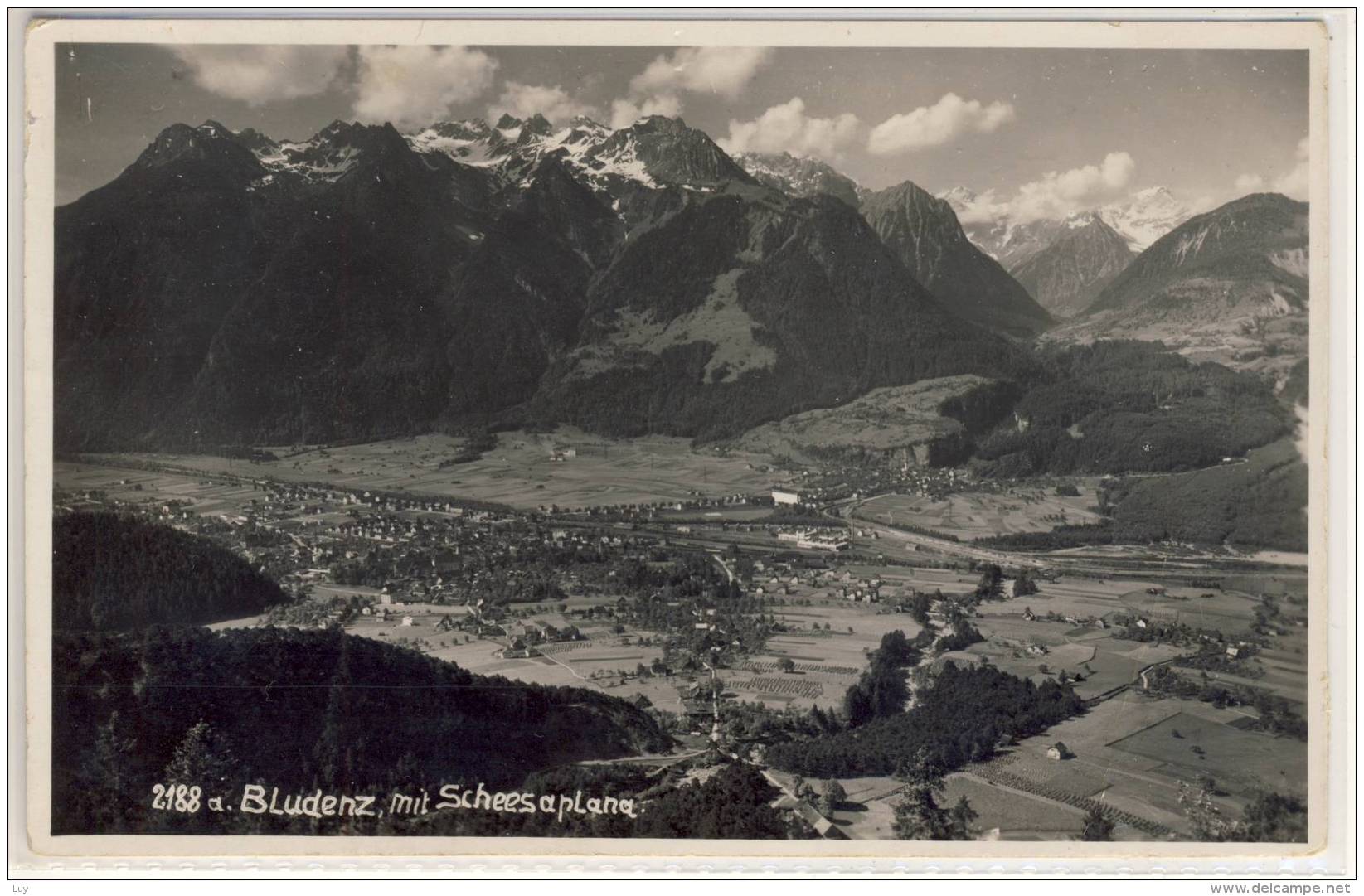 BLUDENZ PANORAMA LUFTBILD CA 1930ER - Bludenz