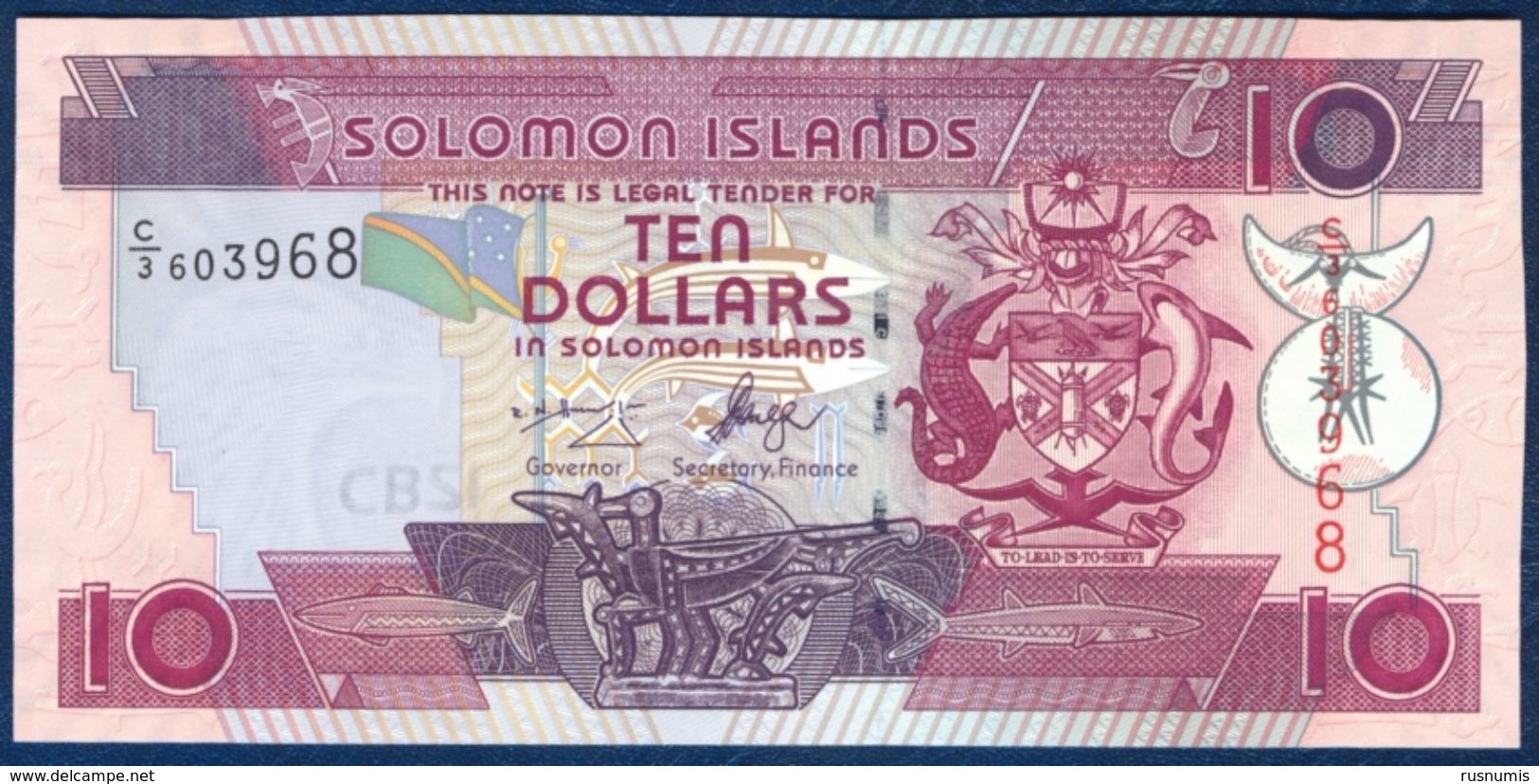 SOLOMON ISLANDS 10 DOLLARS P-27a 2005 UNC - Solomon Islands