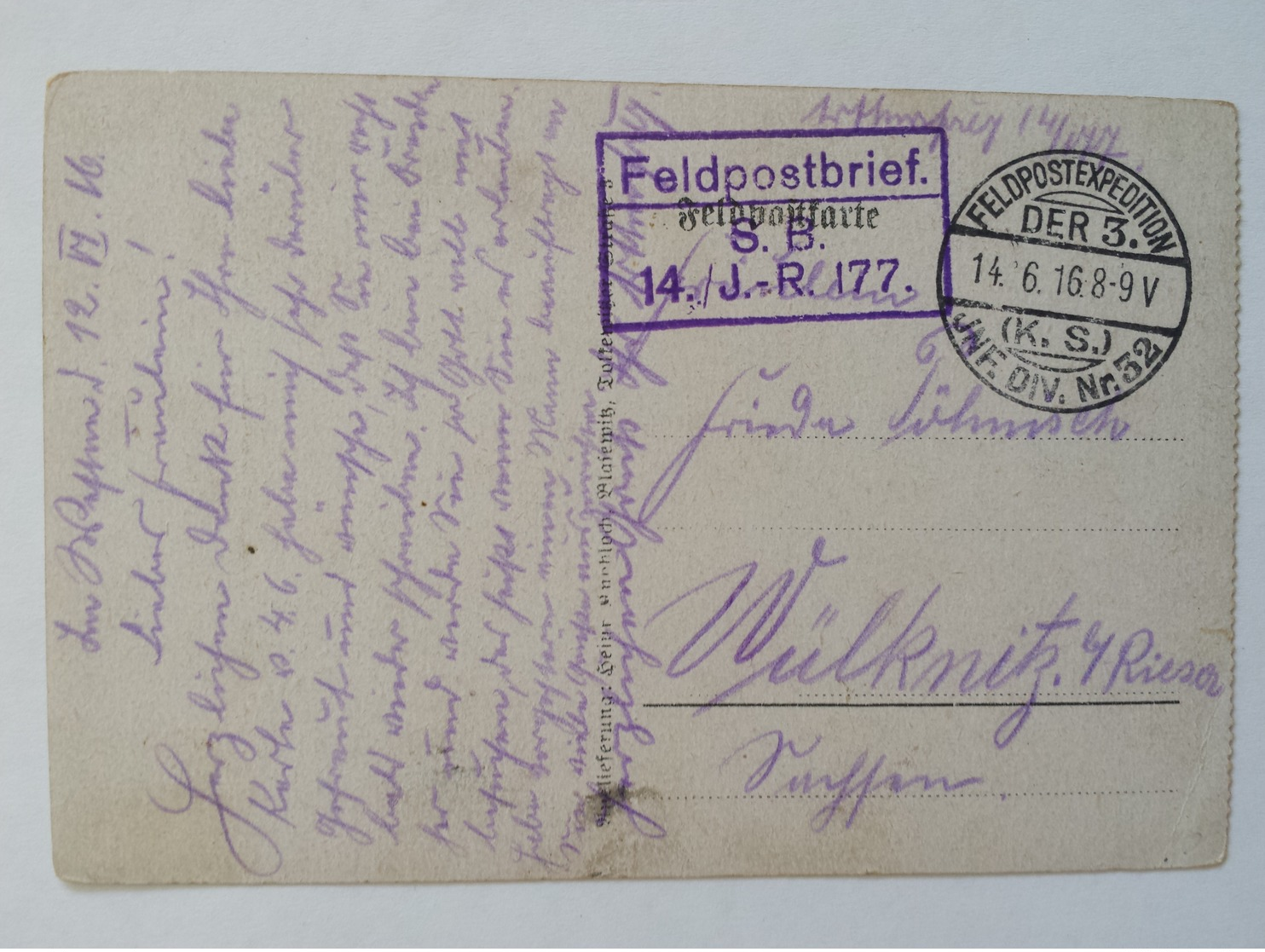 AK Tremblois Les Rocroi Kirche Und Schule Feldpost 1915 Stempel 14./I-R 177 L'Eglise Et L'Ecole Eierdorf - Guerre 1914-18