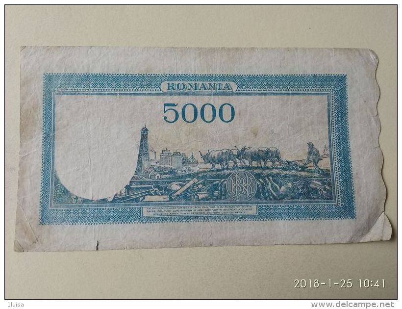 5000 Lei 1945 - Romania