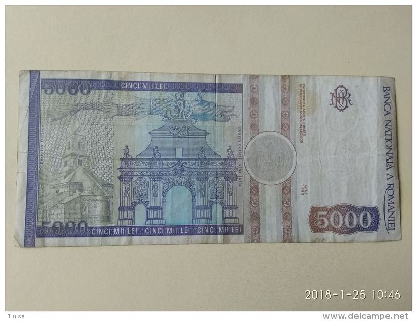 5000 Lei 1992 - Romania