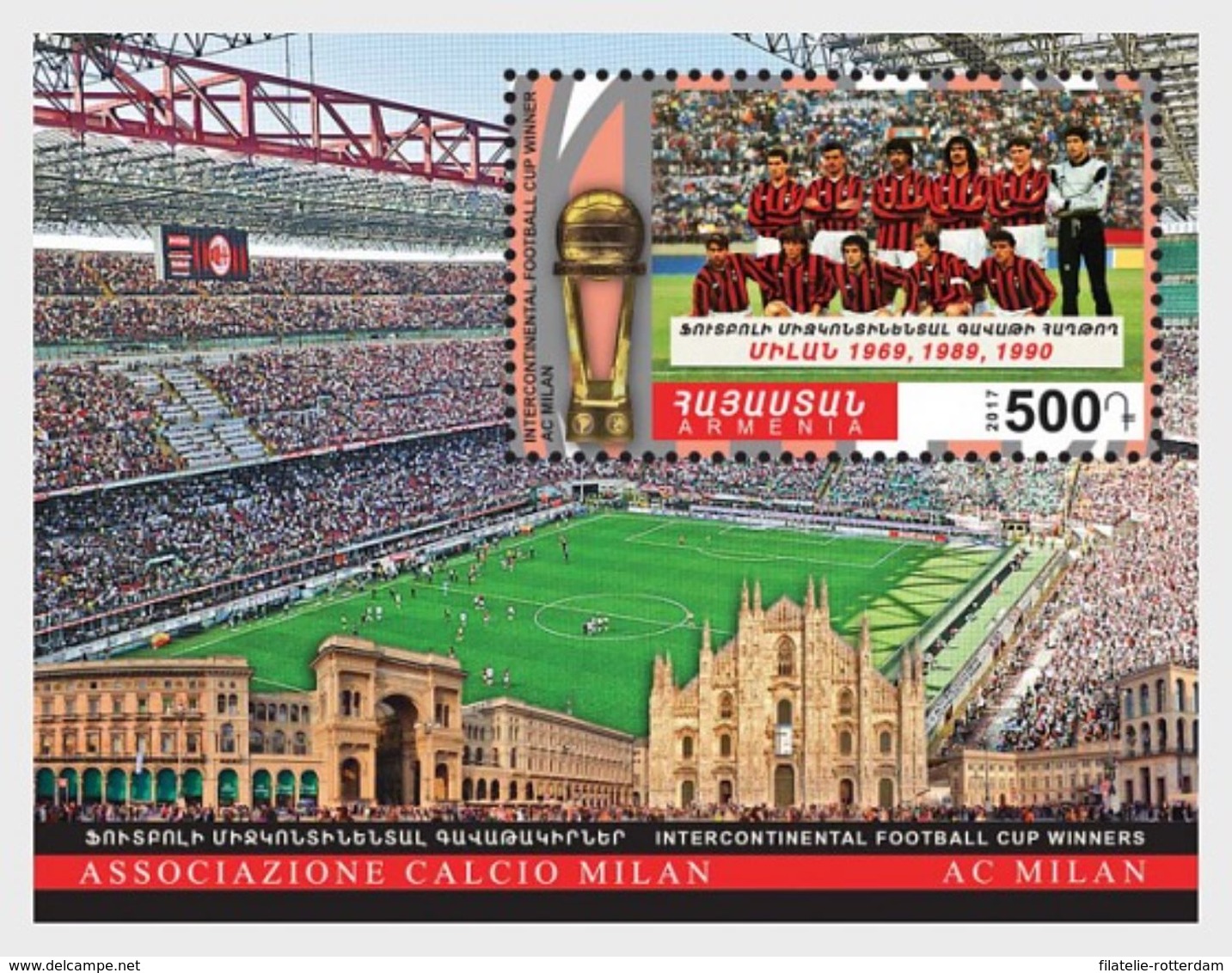 Armenië / Armenia - Postfris / MNH - Sheet AC Milan 2018 - Armenië