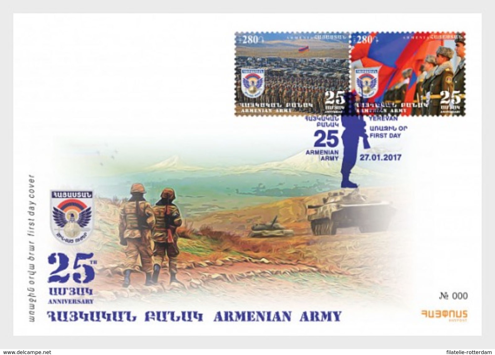 Armenië / Armenia - Postfris / MNH - FDC 25 Jaar Armeens Leger 2017 - Armenië