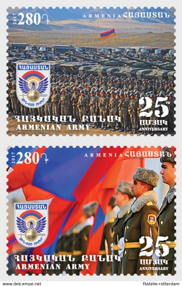 Armenië / Armenia - Postfris / MNH - Complete Set 25 Jaar Armeens Leger 2017 - Armenië