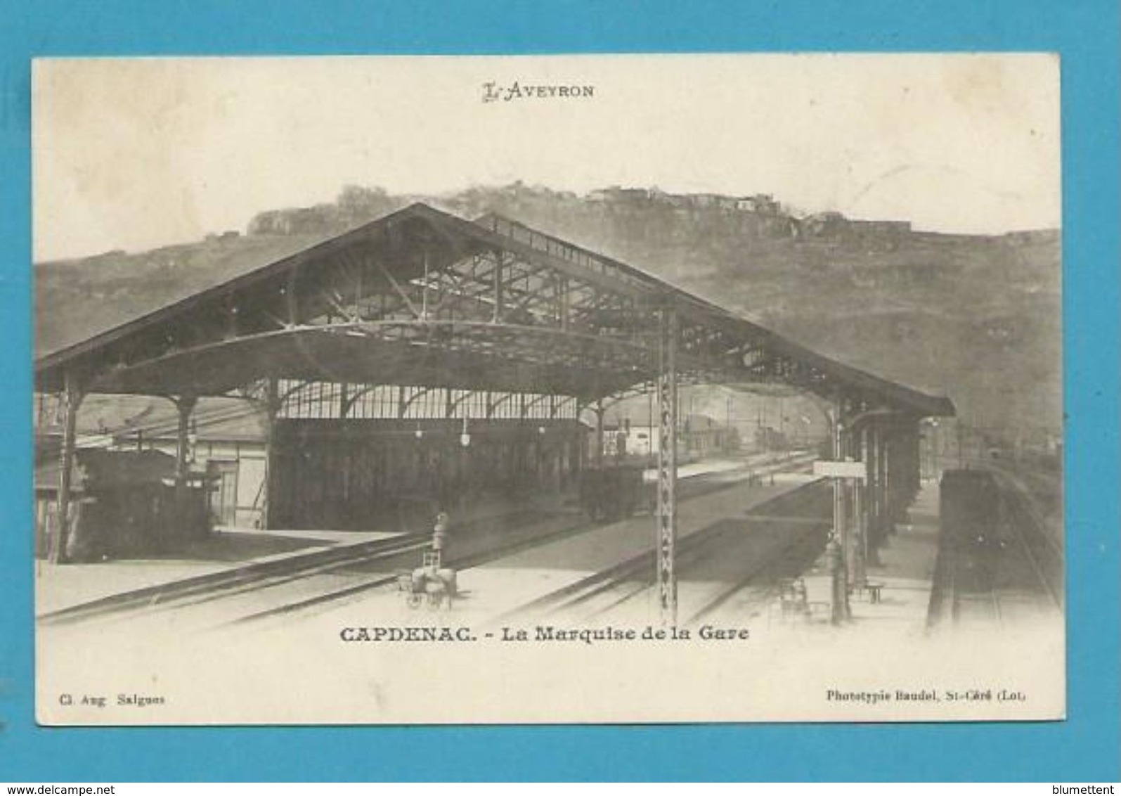 CPA - Chemin De Fer Gare CAPDENAC 12 - Sonstige & Ohne Zuordnung