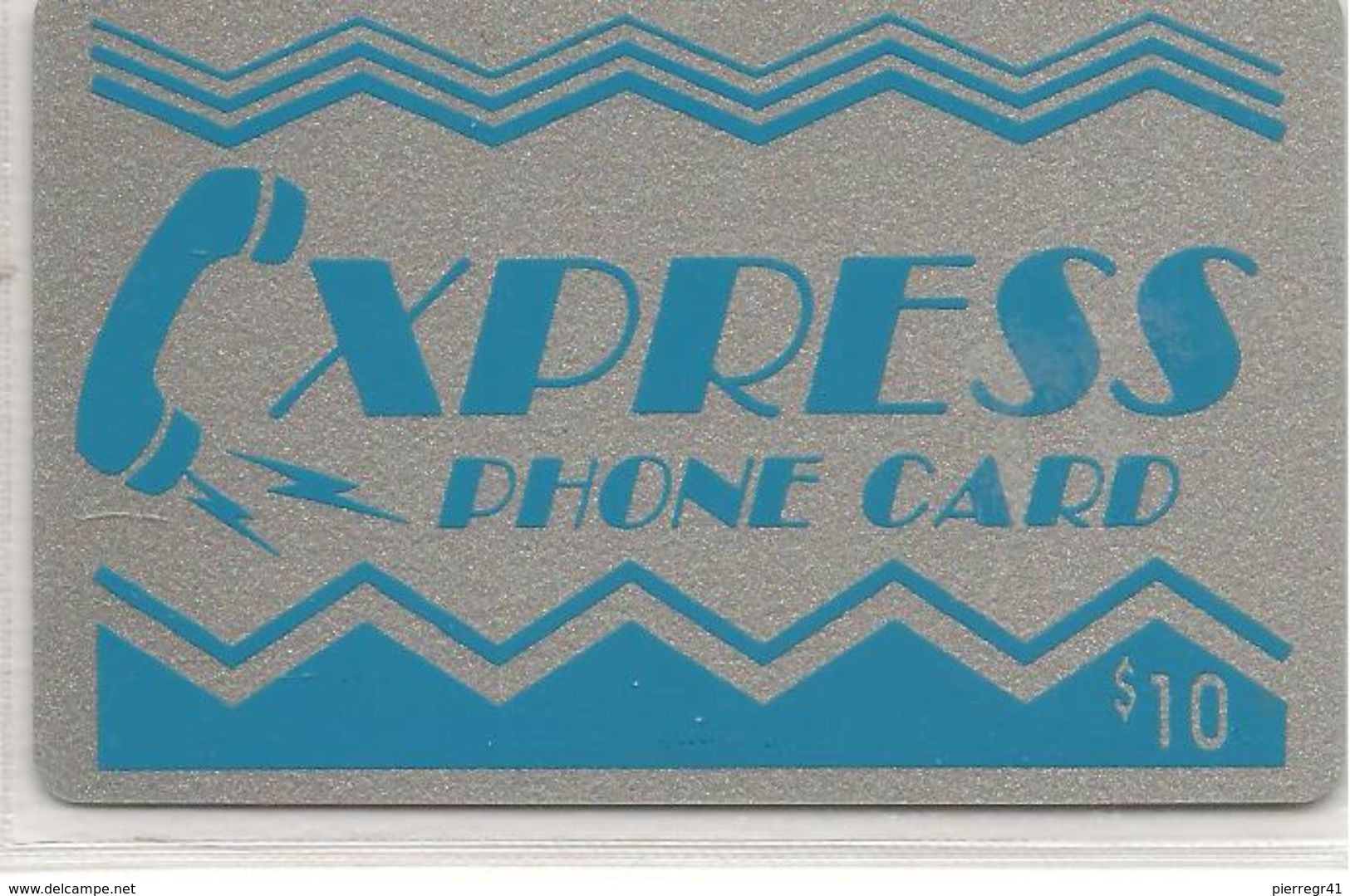 CARTE-PREPAYEE-USA-10€-XPRESS-Plastic Epais-GRATTE- TBE-RARE - Sonstige & Ohne Zuordnung