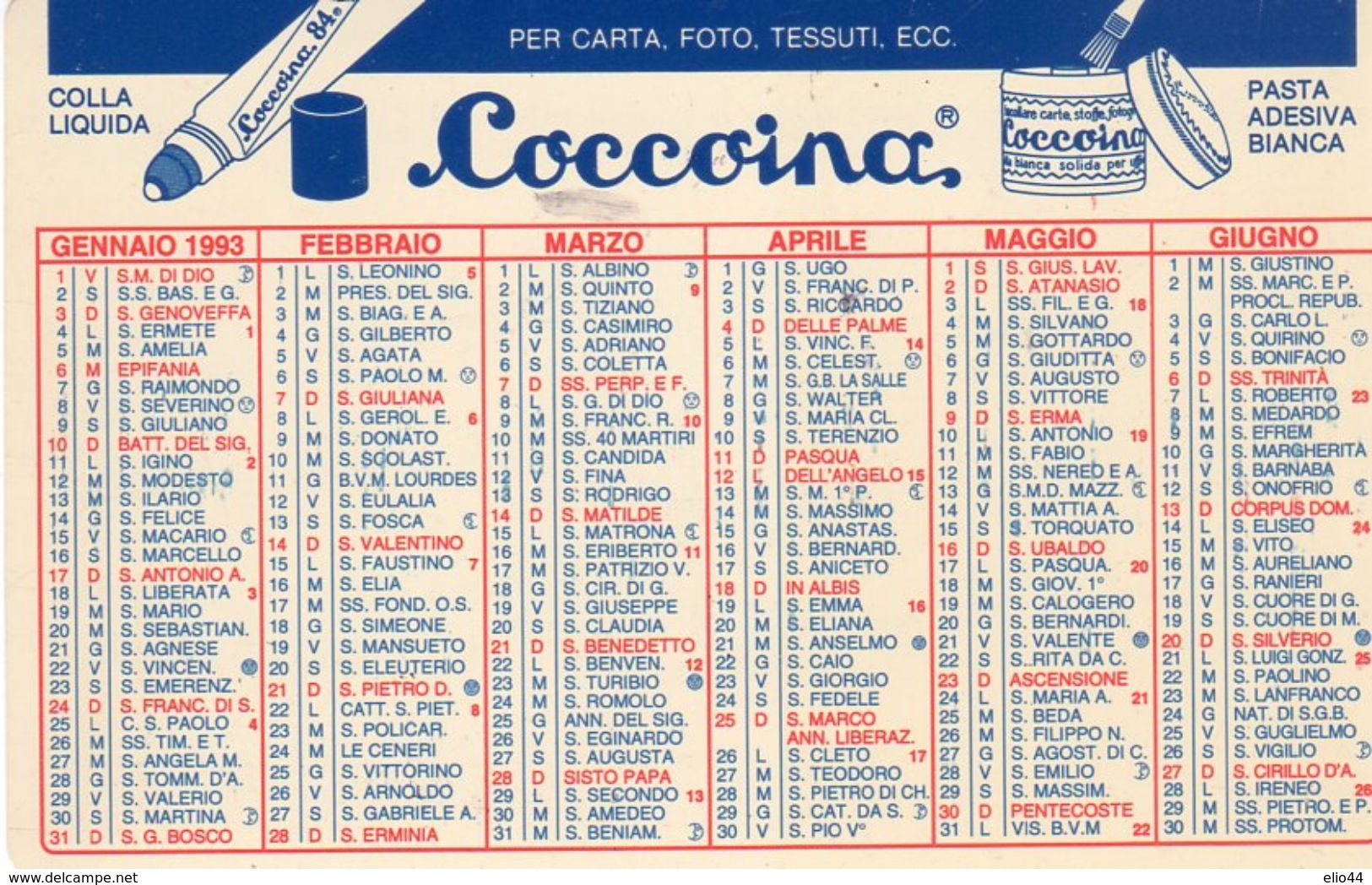 Coccoina - Zenit - - Formato Piccolo : 1991-00