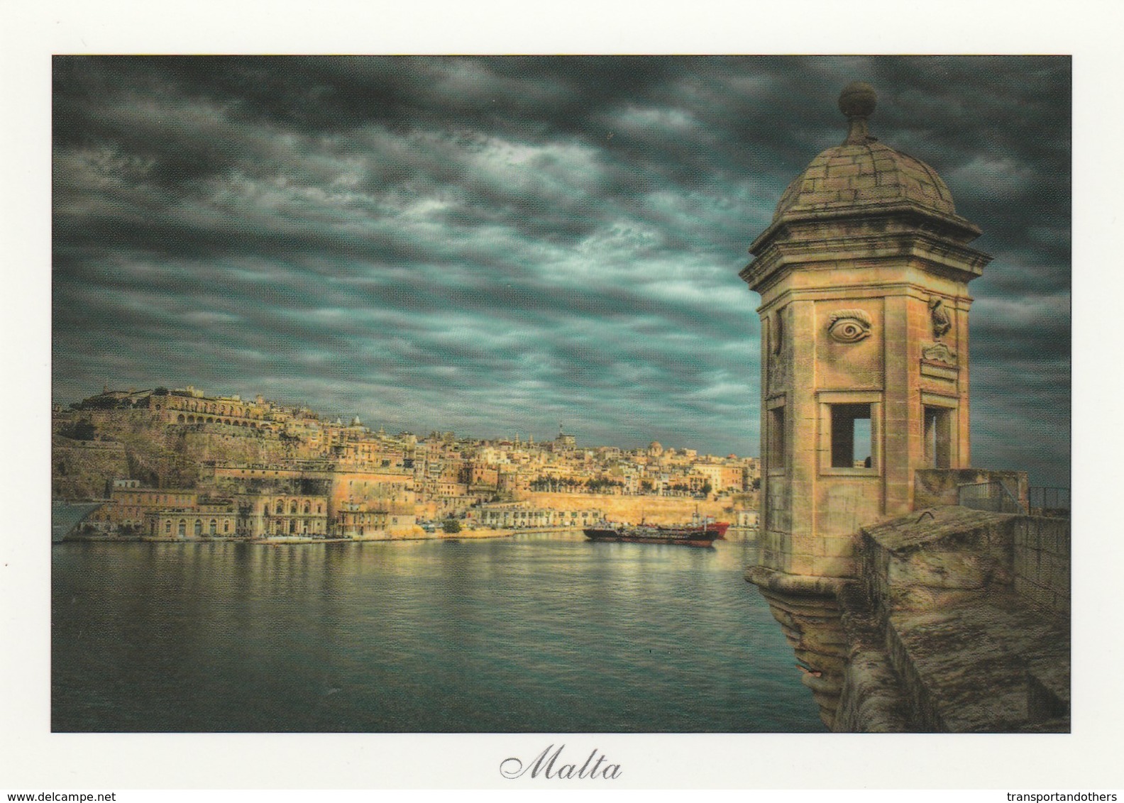 POSTCARDS OF MALTA / STORMY VALLETTA - Malta