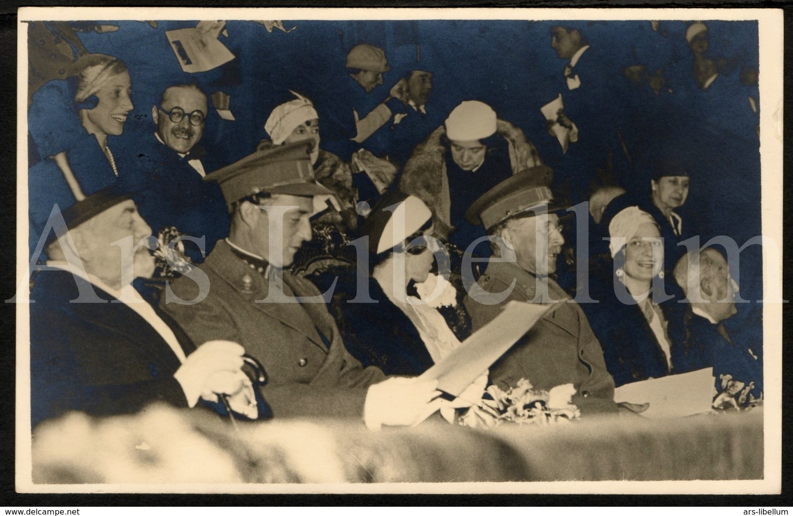 Postcard / ROYALTY / Belgique / Roi Albert I / Koning Albert I / Reine Elisabeth / Feu D'artifice Au Heysel / 1933 - Feesten En Evenementen