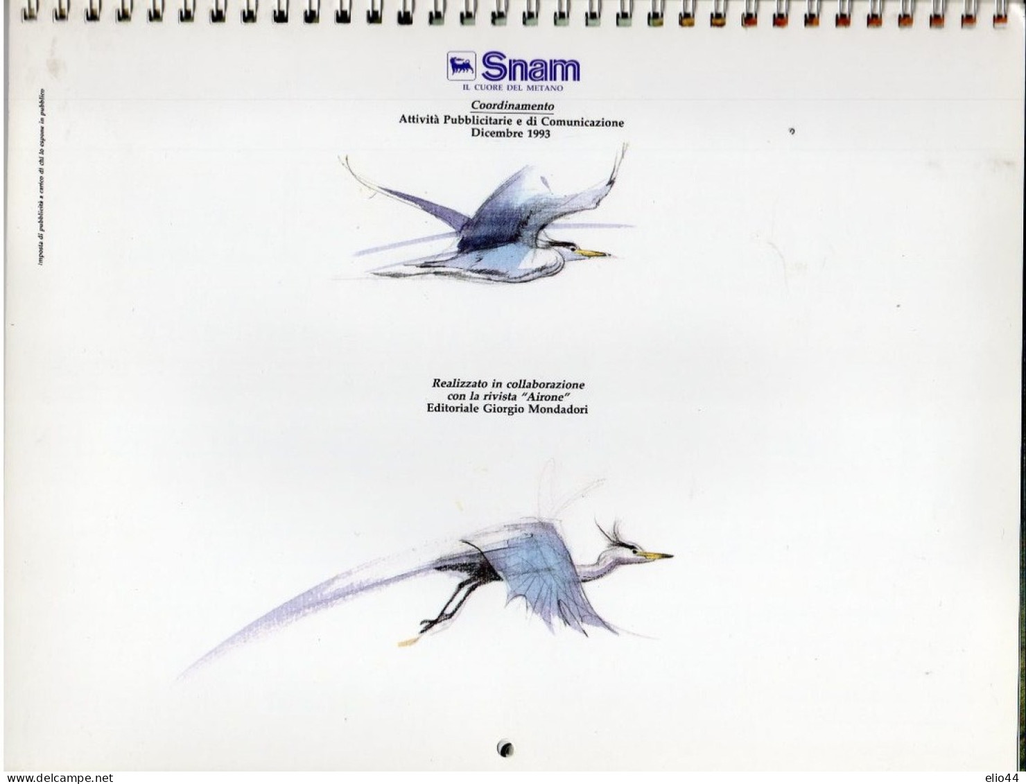 Snam  1994  Un Anno Mille Attimi Fuggenti Nella Natura D'Europa  - - Formato Grande : 1991-00