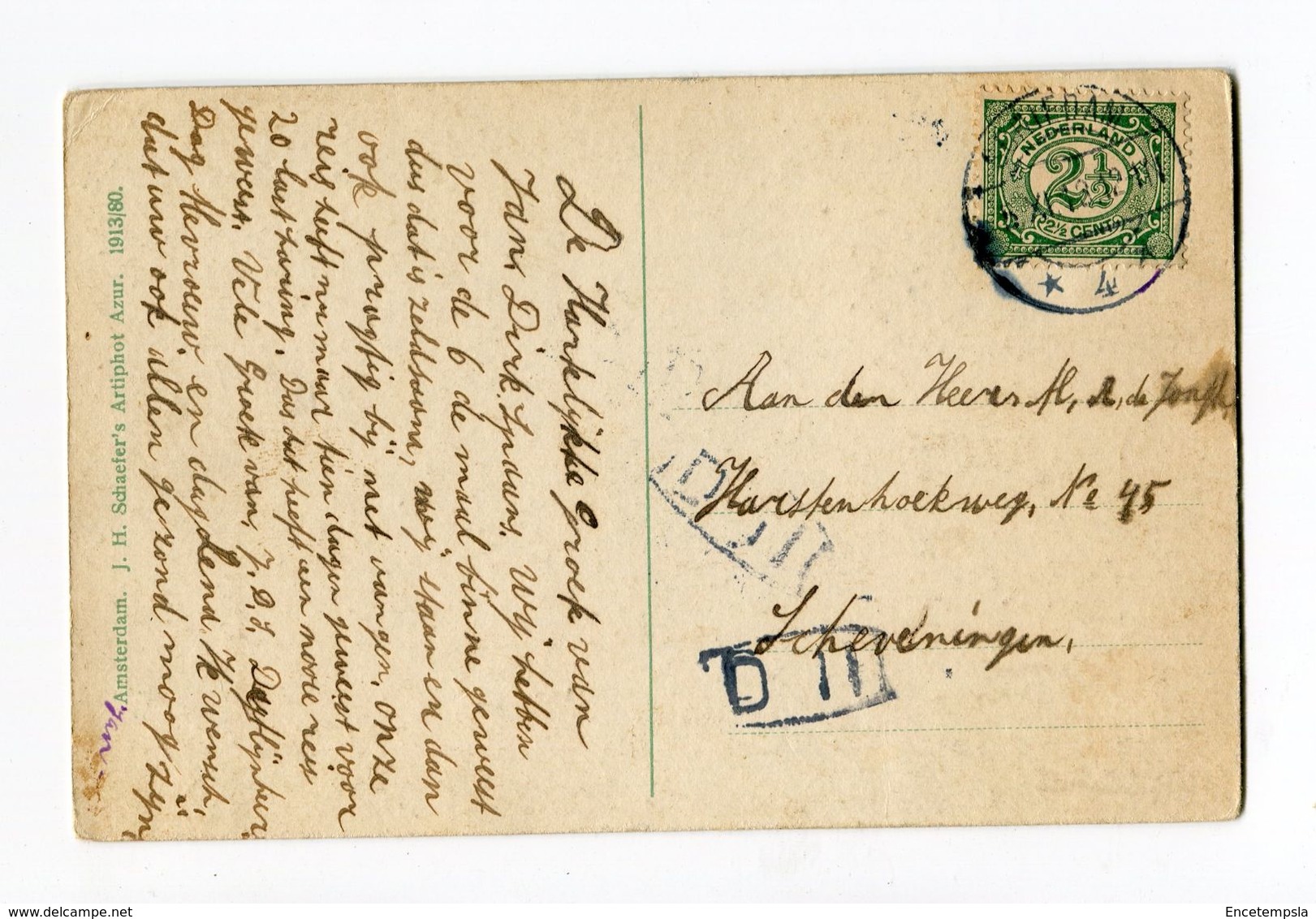 CPA - Carte Postale  -  Pays-Bas - Schiedam - Parc - 1912 (CP159) - Schiedam
