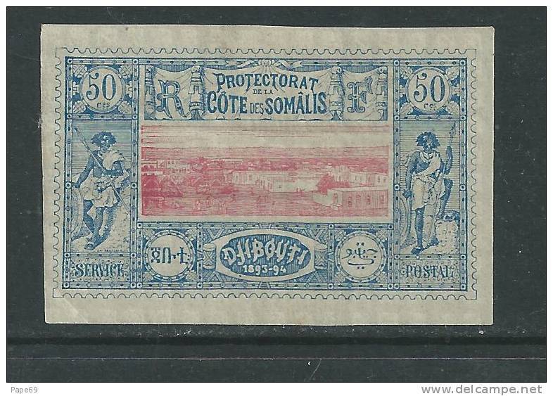 Cote Des Somalis N° 15 X  Vues Diverses De Djibouti : 50 C., Trace De Charnière Sinon TB - Unused Stamps